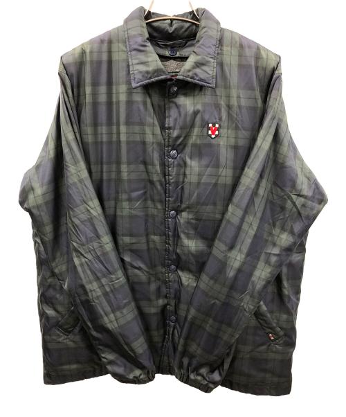VAN（ヴァン）VAN (ヴァン) コーチジャケット グリーン×ネイビー サイズ:Mの古着・服飾アイテム