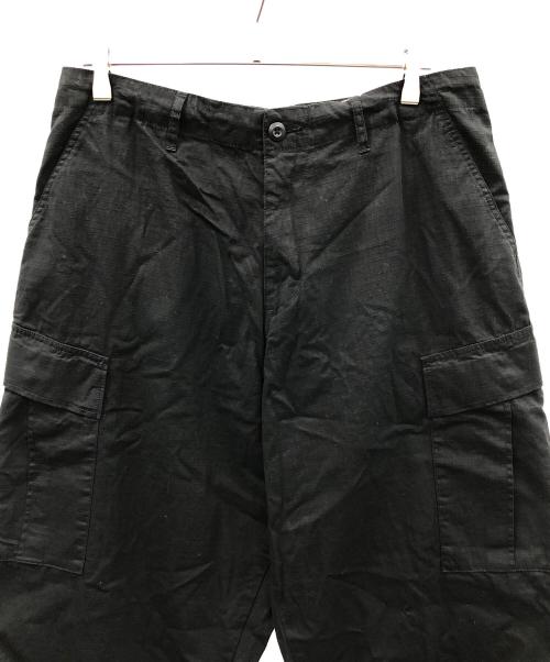HINSON（ヒンソン）HINSON (ヒンソン) コットンリップストップカーゴパンツ ブラック サイズ:M 未使用品の古着・服飾アイテム