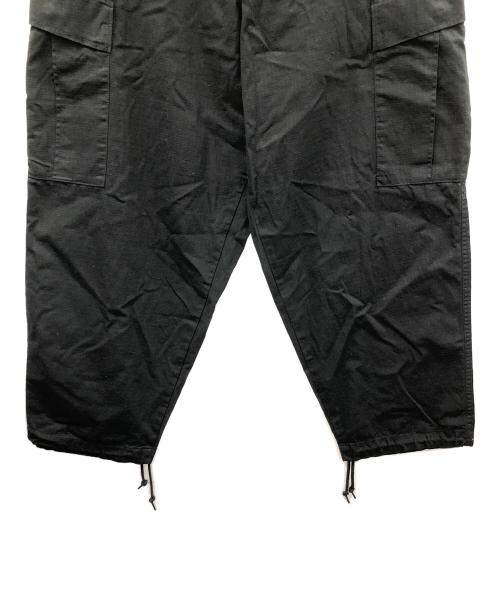 HINSON（ヒンソン）HINSON (ヒンソン) コットンリップストップカーゴパンツ ブラック サイズ:M 未使用品の古着・服飾アイテム