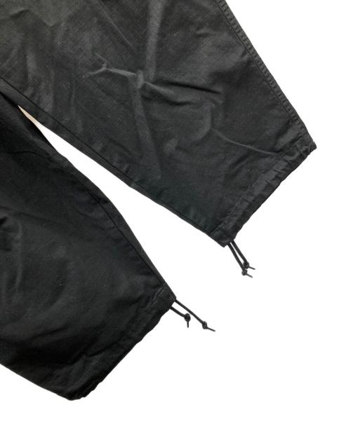 HINSON（ヒンソン）HINSON (ヒンソン) コットンリップストップカーゴパンツ ブラック サイズ:M 未使用品の古着・服飾アイテム