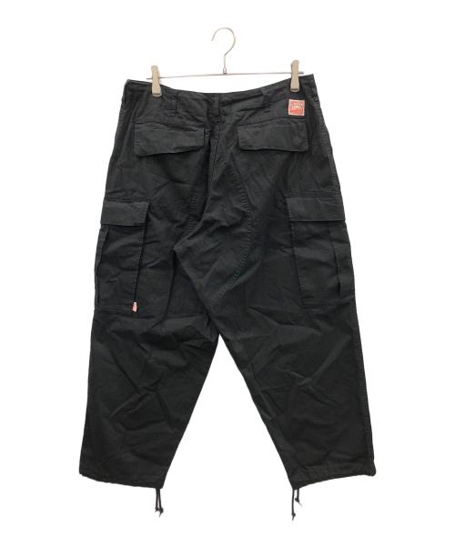 HINSON（ヒンソン）HINSON (ヒンソン) コットンリップストップカーゴパンツ ブラック サイズ:M 未使用品の古着・服飾アイテム