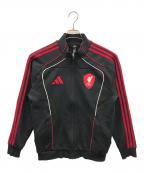 adidasアディダス）の古着「トラックジャケット リバプールFC UBP ダブルニット トラックトップ」｜ブラック×レッド