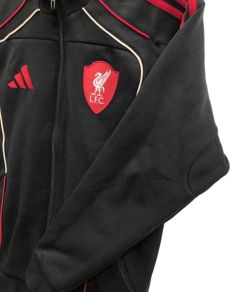 adidas（アディダス）adidas (アディダス) トラックジャケット リバプールFC UBP ダブルニット トラックトップ ブラック×レッド サイズ:J Mの古着・服飾アイテム
