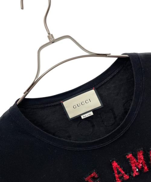 GUCCI（グッチ）GUCCI (グッチ) Tシャツ SINE A MORE NIHIL（シネ アモーレ ニヒル） ブラック サイズ:Mの古着・服飾アイテム