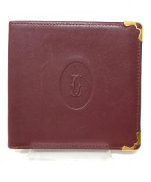 Cartier（カルティエ）の古着「2つ折り財布」｜ワインレッド