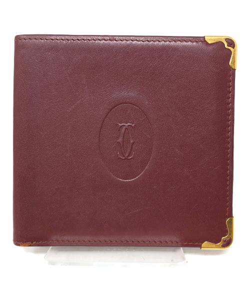 Cartier（カルティエ）Cartier (カルティエ) 2つ折り財布 ワインレッド サイズ:実寸サイズにてご確認下さい。の古着・服飾アイテム