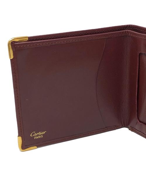 Cartier（カルティエ）Cartier (カルティエ) 2つ折り財布 ワインレッド サイズ:実寸サイズにてご確認下さい。の古着・服飾アイテム