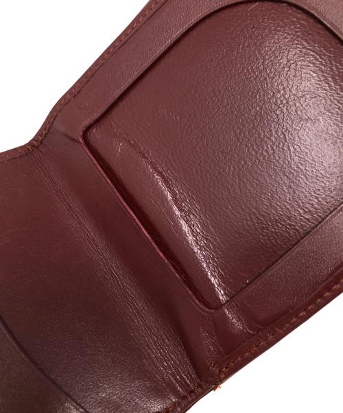 Cartier（カルティエ）Cartier (カルティエ) 2つ折り財布 ワインレッド サイズ:実寸サイズにてご確認下さい。の古着・服飾アイテム