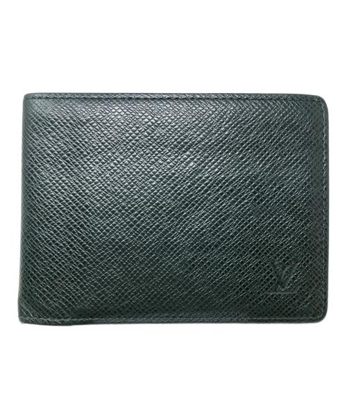 LOUIS VUITTON（ルイ ヴィトン）LOUIS VUITTON (ルイ ヴィトン) 2つ折り財布 タイガ・ポルト ビエ 3ヴォレ グリーン サイズ:実寸サイズにてご確認下さい。の古着・服飾アイテム