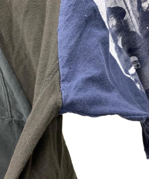 WEYEP（ウィエップ）WEYEP (ウィエップ) ロングスリーブカットソー Front And Right Sleeve Rocktee（フロント アンド ライト スリーブ ロックティー） ブラック サイズ:Lの古着・服飾アイテム