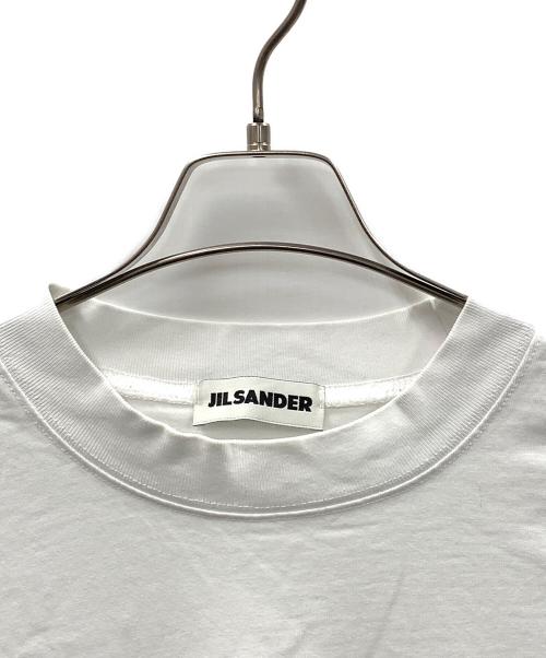JIL SANDER（ジルサンダー）JIL SANDER (ジルサンダー) ロゴTシャツ ホワイト サイズ:Mの古着・服飾アイテム