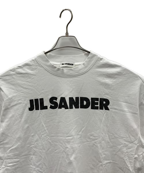 JIL SANDER（ジルサンダー）JIL SANDER (ジルサンダー) ロゴTシャツ ホワイト サイズ:Mの古着・服飾アイテム