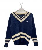 FRED PERRYフレッドペリー）の古着「ニット」｜ネイビー