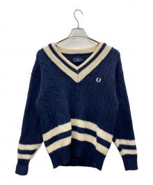 FRED PERRY（フレッドペリー）の古着「ニット」｜ネイビー