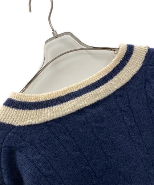 FRED PERRY（フレッドペリー）FRED PERRY (フレッドペリー) ニット ネイビー サイズ:Mの古着・服飾アイテム