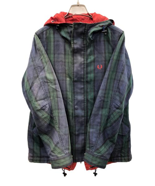 FRED PERRY（フレッドペリー）FRED PERRY (フレッドペリー) リバーシブルジャケット グリーン×レッド サイズ:XSの古着・服飾アイテム