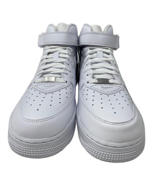 NIKE（ナイキ）NIKE (ナイキ) SUPREME (シュプリーム) スニーカー AIR FORCE 1 MID（エアフォース1 ミッド） ホワイト サイズ:28.5cmの古着・服飾アイテム