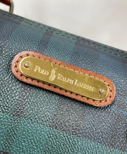 POLO RALPH LAUREN（ポロ・ラルフローレン）POLO RALPH LAUREN (ポロ・ラルフローレン) 2WAYバッグ ミニボストンバッグ ショルダーバッグ グリーン サイズ:実寸サイズにてご確認ください。の古着・服飾アイテム