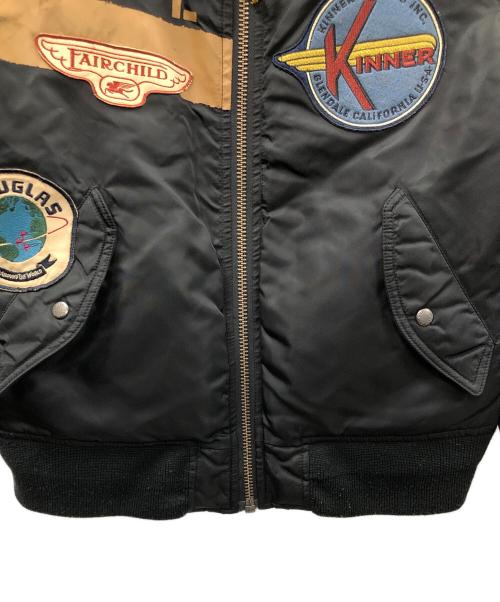 AVIREX（アヴィレックス）AVIREX (アヴィレックス) MA-1ジャケット ブラック サイズ:Lの古着・服飾アイテム