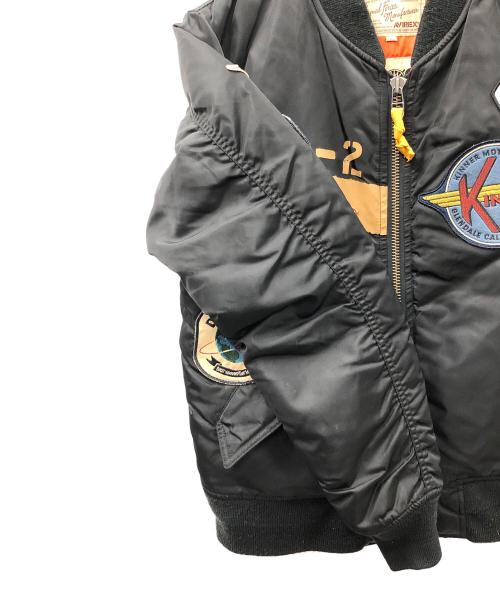 AVIREX（アヴィレックス）AVIREX (アヴィレックス) MA-1ジャケット ブラック サイズ:Lの古着・服飾アイテム
