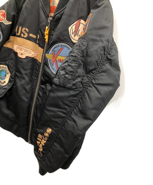 AVIREX（アヴィレックス）AVIREX (アヴィレックス) MA-1ジャケット ブラック サイズ:Lの古着・服飾アイテム