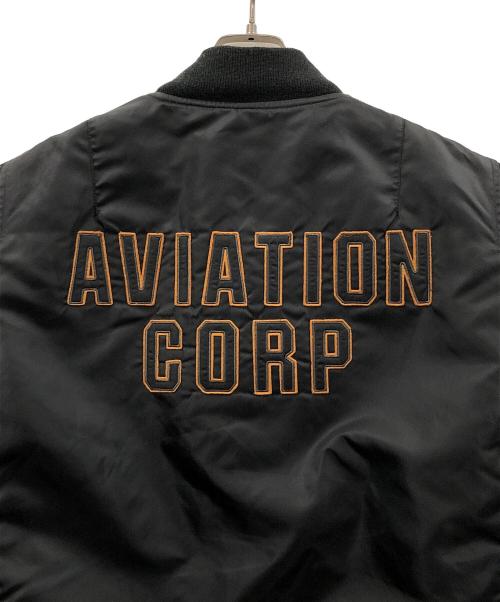 AVIREX（アヴィレックス）AVIREX (アヴィレックス) MA-1ジャケット ブラック サイズ:Lの古着・服飾アイテム