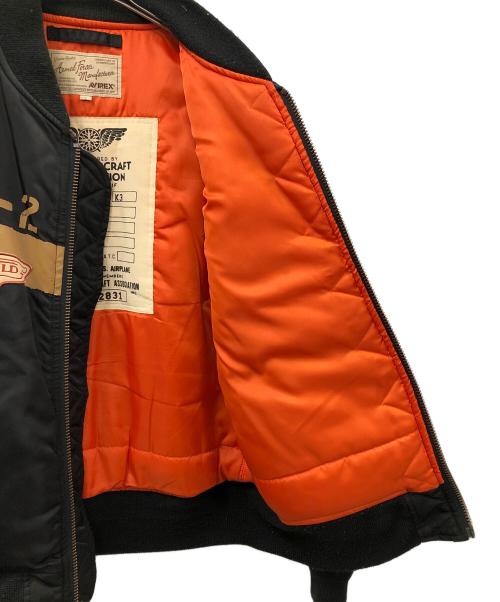 AVIREX（アヴィレックス）AVIREX (アヴィレックス) MA-1ジャケット ブラック サイズ:Lの古着・服飾アイテム