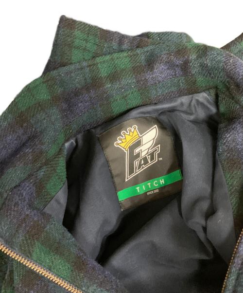 FAT（エフエーティー）FAT (エフエーティー) ウールジャケット HAWKER（ホーカー） ネイビー×グリーン サイズ:TITCHの古着・服飾アイテム