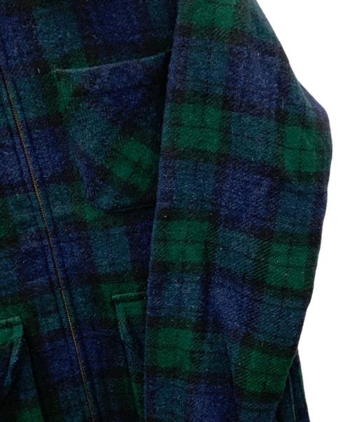 FAT（エフエーティー）FAT (エフエーティー) ウールジャケット HAWKER（ホーカー） ネイビー×グリーン サイズ:TITCHの古着・服飾アイテム
