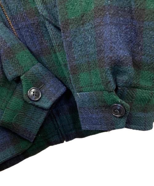 FAT（エフエーティー）FAT (エフエーティー) ウールジャケット HAWKER（ホーカー） ネイビー×グリーン サイズ:TITCHの古着・服飾アイテム