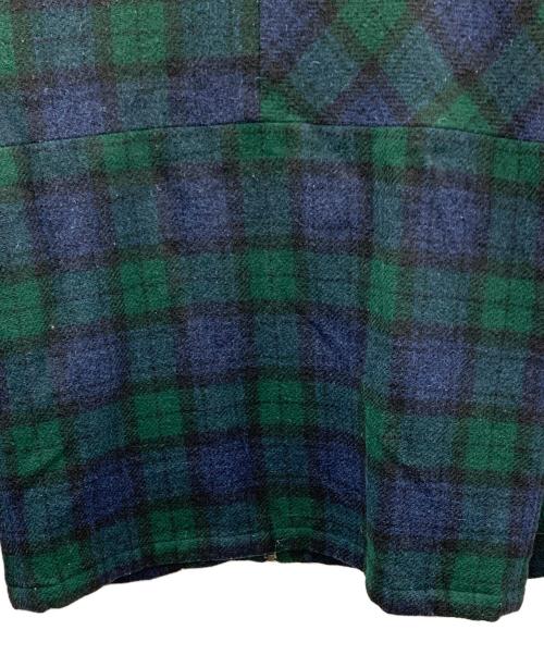 FAT（エフエーティー）FAT (エフエーティー) ウールジャケット HAWKER（ホーカー） ネイビー×グリーン サイズ:TITCHの古着・服飾アイテム