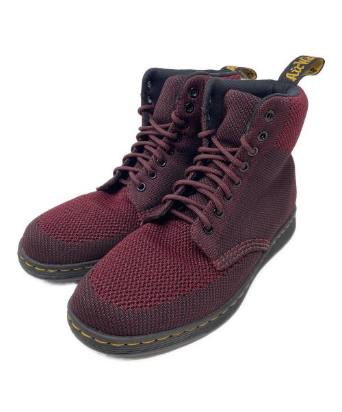 Dr.Martens（ドクターマーチン）Dr.Martens (ドクターマーチン) ブーツ 8ホール RIGAL KNIT（リガル ニット） ワインレッド サイズ:UK7の古着・服飾アイテム