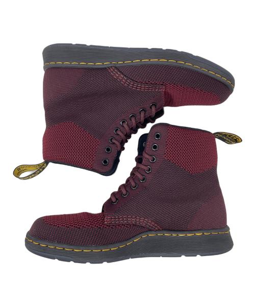 Dr.Martens（ドクターマーチン）Dr.Martens (ドクターマーチン) ブーツ 8ホール RIGAL KNIT（リガル ニット） ワインレッド サイズ:UK7の古着・服飾アイテム