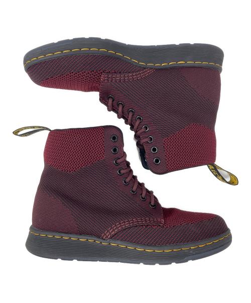 Dr.Martens（ドクターマーチン）Dr.Martens (ドクターマーチン) ブーツ 8ホール RIGAL KNIT（リガル ニット） ワインレッド サイズ:UK7の古着・服飾アイテム