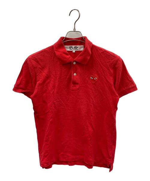 PLAY COMME des GARCONS（プレイコムデギャルソン）PLAY COMME des GARCONS (プレイコムデギャルソン) ポロシャツ レッド サイズ:Sの古着・服飾アイテム