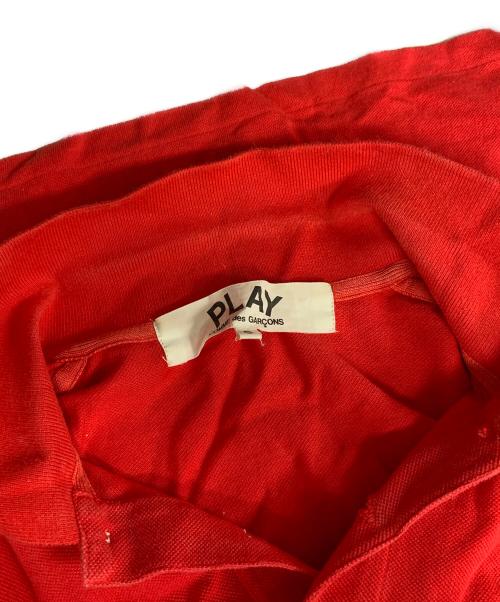 PLAY COMME des GARCONS（プレイコムデギャルソン）PLAY COMME des GARCONS (プレイコムデギャルソン) ポロシャツ レッド サイズ:Sの古着・服飾アイテム