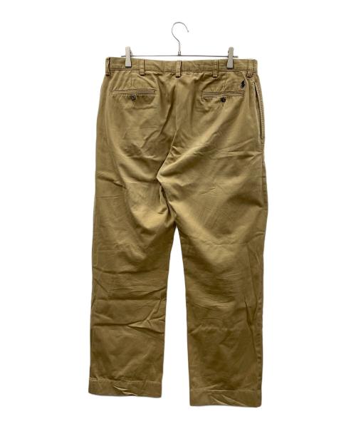 POLO RALPH LAUREN（ポロ・ラルフローレン）POLO RALPH LAUREN (ポロ・ラルフローレン) ツータックチノパン カーキ サイズ:36/34の古着・服飾アイテム