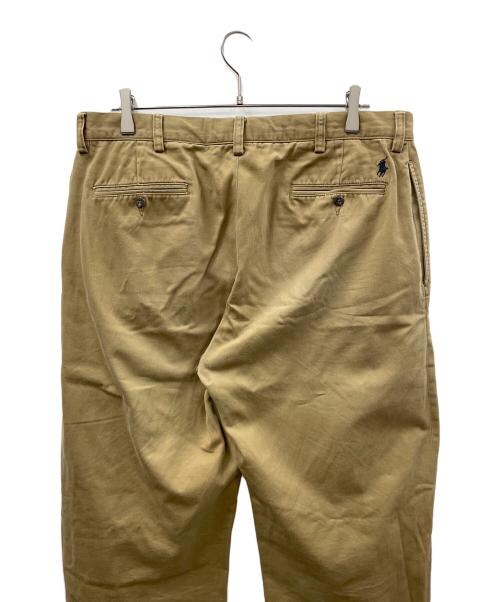 POLO RALPH LAUREN（ポロ・ラルフローレン）POLO RALPH LAUREN (ポロ・ラルフローレン) ツータックチノパン カーキ サイズ:36/34の古着・服飾アイテム