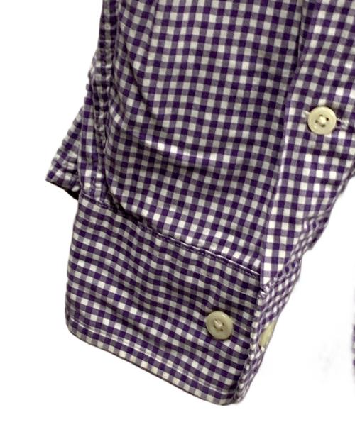 RALPH LAUREN（ラルフローレン）RALPH LAUREN (ラルフローレン) ボタンダウンシャツ パープル×ホワイト サイズ:Lの古着・服飾アイテム