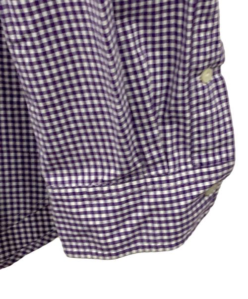 RALPH LAUREN（ラルフローレン）RALPH LAUREN (ラルフローレン) ボタンダウンシャツ パープル×ホワイト サイズ:Lの古着・服飾アイテム