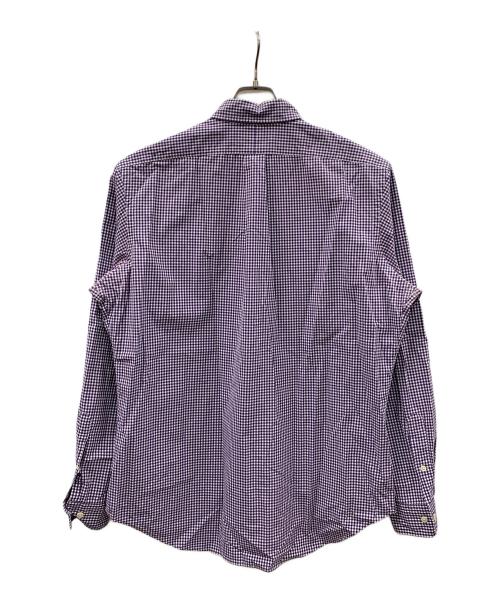 RALPH LAUREN（ラルフローレン）RALPH LAUREN (ラルフローレン) ボタンダウンシャツ パープル×ホワイト サイズ:Lの古着・服飾アイテム