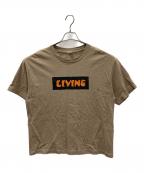ENDS and MEANSエンズアンド ミーンズ）の古着「ボックスロゴTシャツ」｜ベージュ