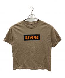 ENDS and MEANS（エンズアンド ミーンズ）の古着「ボックスロゴTシャツ」｜ベージュ