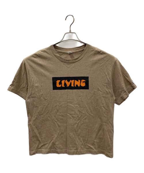 ENDS and MEANS（エンズアンド ミーンズ）ENDS AND MEANS (エンズアンド ミーンズ) ボックスロゴTシャツ ベージュ サイズ:Mの古着・服飾アイテム