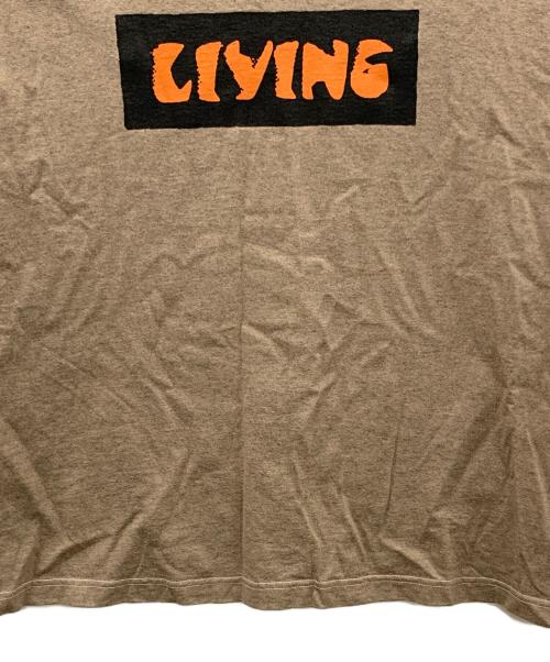 ENDS and MEANS（エンズアンド ミーンズ）ENDS AND MEANS (エンズアンド ミーンズ) ボックスロゴTシャツ ベージュ サイズ:Mの古着・服飾アイテム