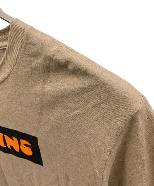 ENDS and MEANS（エンズアンド ミーンズ）ENDS AND MEANS (エンズアンド ミーンズ) ボックスロゴTシャツ ベージュ サイズ:Mの古着・服飾アイテム