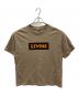 ENDS AND MEANS（エンズアンド ミーンズ）の古着「ボックスロゴTシャツ」｜ベージュ