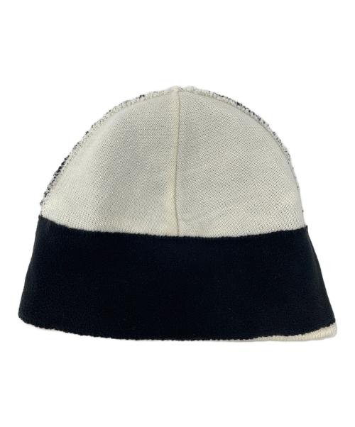 THE NORTH FACE（ザ ノース フェイス）THE NORTH FACE (ザ ノース フェイス) SUPREME (シュプリーム) ニット帽 ビーニー アイボリー×ブラック サイズ:FREEの古着・服飾アイテム
