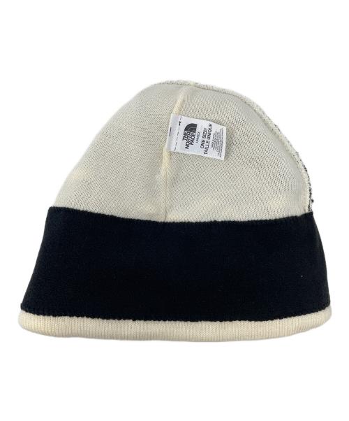 THE NORTH FACE（ザ ノース フェイス）THE NORTH FACE (ザ ノース フェイス) SUPREME (シュプリーム) ニット帽 ビーニー アイボリー×ブラック サイズ:FREEの古着・服飾アイテム