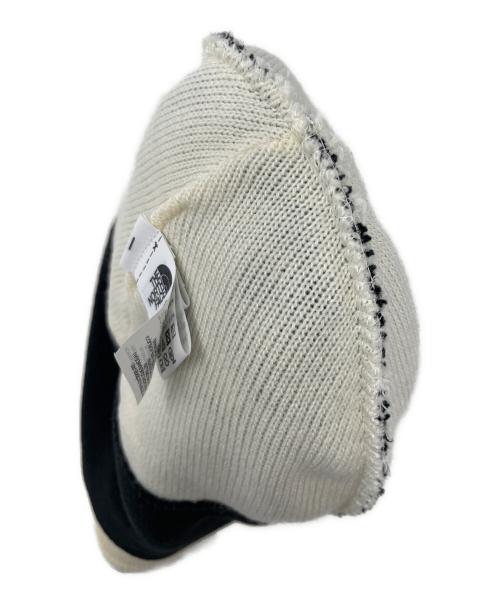 THE NORTH FACE（ザ ノース フェイス）THE NORTH FACE (ザ ノース フェイス) SUPREME (シュプリーム) ニット帽 ビーニー アイボリー×ブラック サイズ:FREEの古着・服飾アイテム